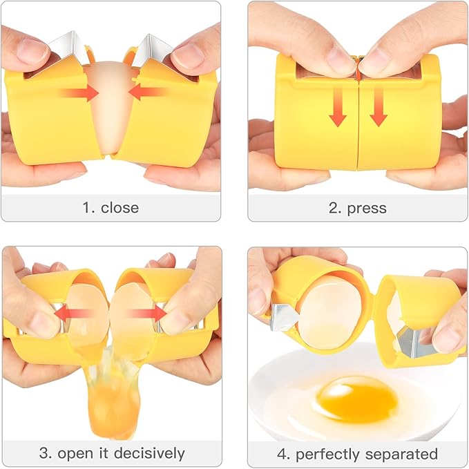 3 Pcs Egg shell opener, Eggshell opener, Egg Clip for Raw Eggs, Egg Peeler，Not for Hard-boiled eggs, Home kitchen Gadgets to Quickly Cut Eggshells