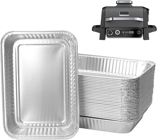 30-Packs Grill Grease Tray Liners for Ninja OG800/OG900 Series,Outdoor Smoker Drip Pan for Ninja OG850/OG951 Woodfire Outdoor Grill XL Pro Accessories