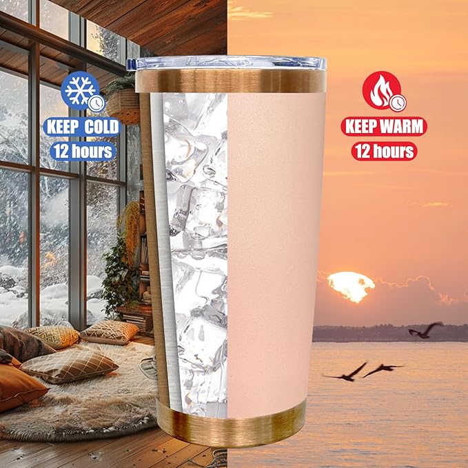 20 oz Tumbler Bulk 8 Pack Stainless Steel Tumblers with Lids and Straws, Double Wall Vacuum Insulated Travel Coffee Mug for Laser Engrave, Powder Coated Cups for Hot and Cold Drinks (Mixed C,8 pack)