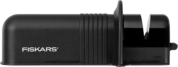 Fiskars Axe and Knife Blade Sharpener - Outdoor and Backyard Tools - Black