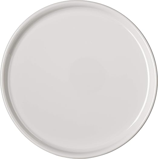 Carlisle FoodService Products Stadia Reusable Plastic Plate Salad Plate for Home and Restaurant, Melamine, 9 Inches, Greige, (Pack of 12)