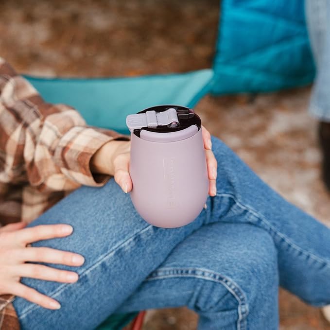 BrüMate Uncork'd 14oz 100% Leakproof Insulated Wine Tumbler | Locking Lid | Insulated Stainless Steel Wine Glass | Perfect For Travel & Outdoors | BPA-Free (Mist)