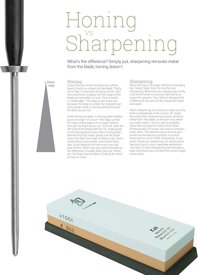 Shun 3 Pc Whetstone Sharpening System