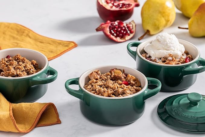 Le Creuset Stoneware Mini Round Cocotte, 8 oz., Palm