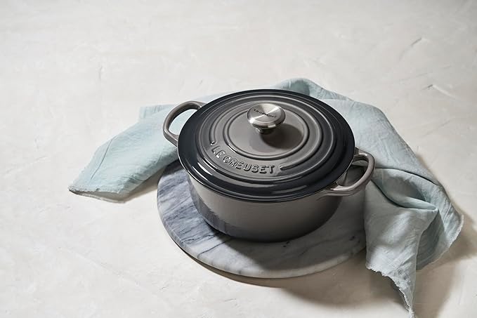 Le Creuset Enameled Cast Iron Signature Round Dutch Oven, 2 qt., Oyster