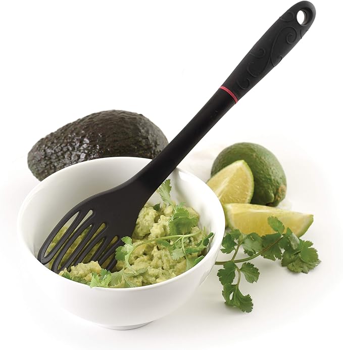 Norpro 1728 Grip-EZ Fiskie, 11 Inch, The Ultimate Fork-and-Whisk Combo, One Size, Black, (Pack of 2)