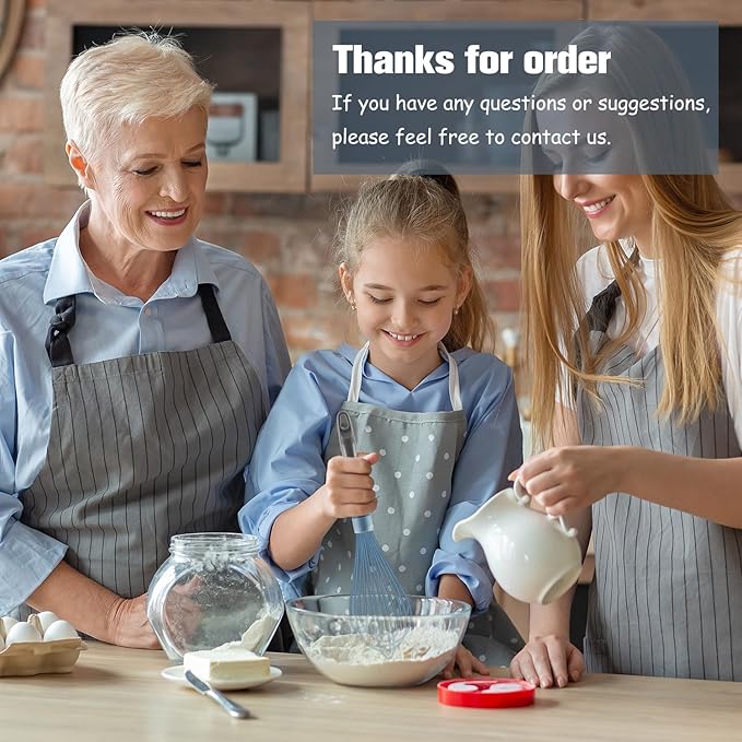 Blue Silicone Whisk, Professional Plastic Whisks for Cooking Non-Scratch, Stainless Steel & Heat Resistant Rubber Wisk, Dishwasher Safe Whisk, 12-Inch