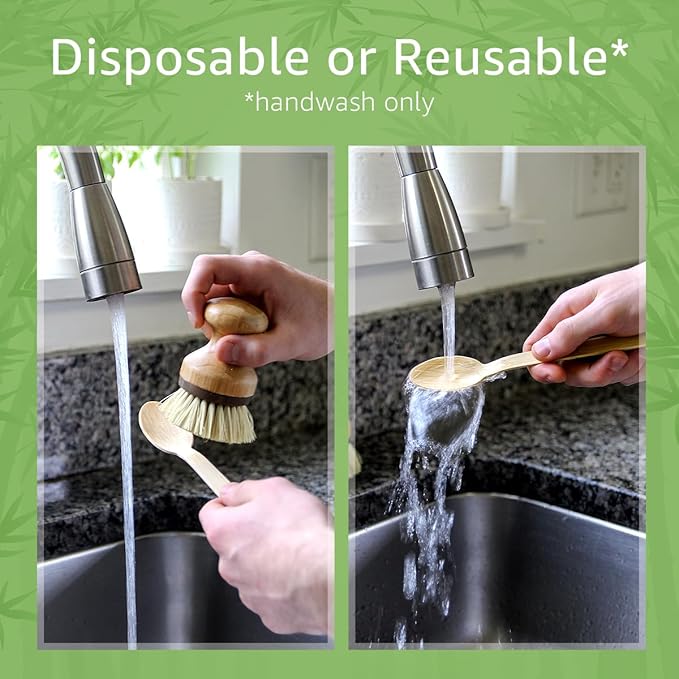 100% Bamboo Spoons Set - Compostable Utensils Set (3000 Eco Friendly Spoons) | Reusable or Disposable Utensils Set | Compostable FSC Certified Silverware for Weddings, Camping, Parties