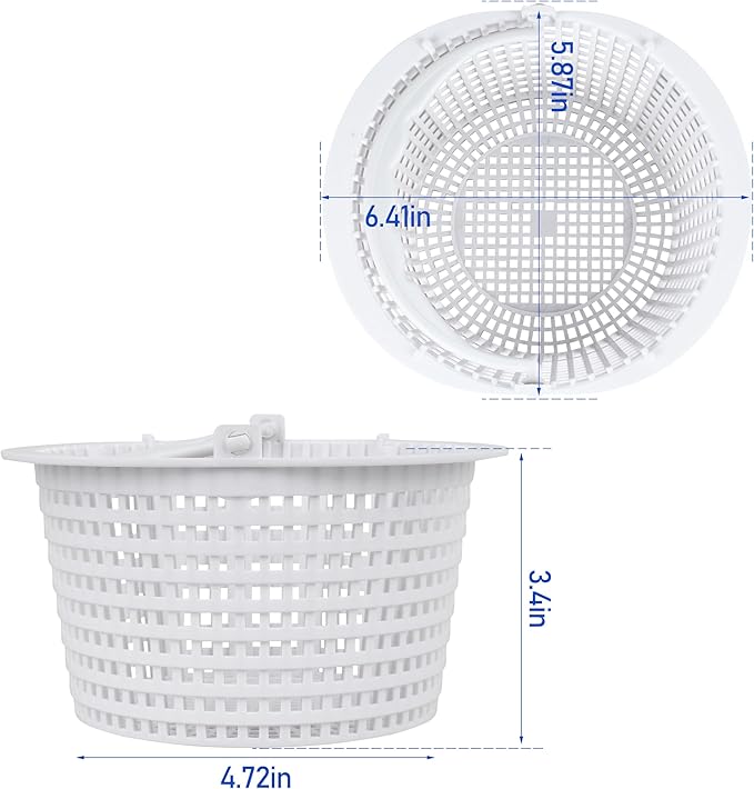 SPX1091C Replacement Above Ground Skimmer Basket for Hayward SP1091 WB736660,SP1091 with Handle -2pcs ﻿