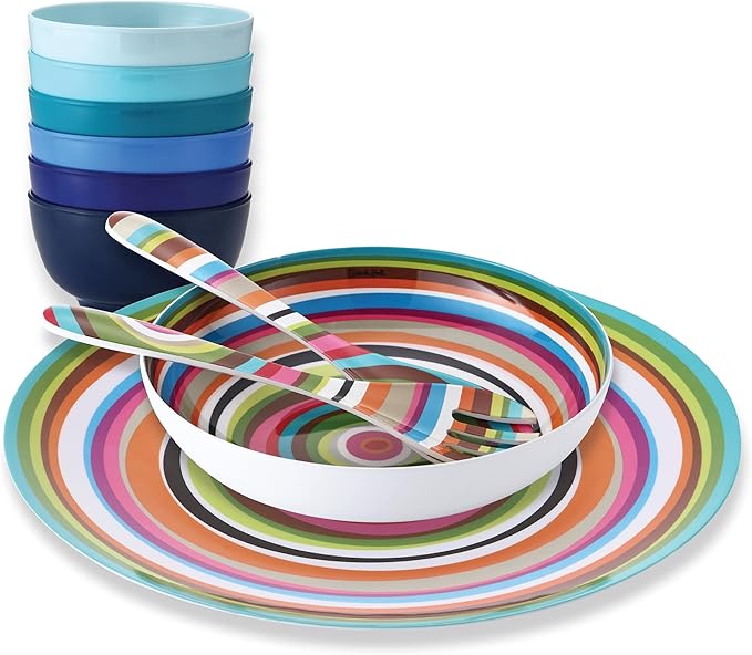 French Bull 11.75" Serving Bowl - Melamine Dinnerware - Salad, Mixing, Pasta (Ring)