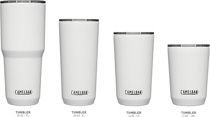 CamelBak Horizon 20oz Tumbler - Insulated Stainless Steel - Tri-Mode Lid - White