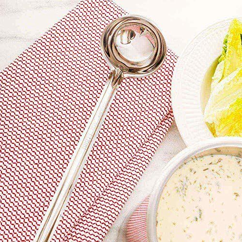 Restaurantware Met Lux 4 Ounce Portion Ladle 1 Multipurpose Portion Serving Spoon - Does Not Corrode Dishwashable Stainless Steel Portion Control Serving Utensil Premium