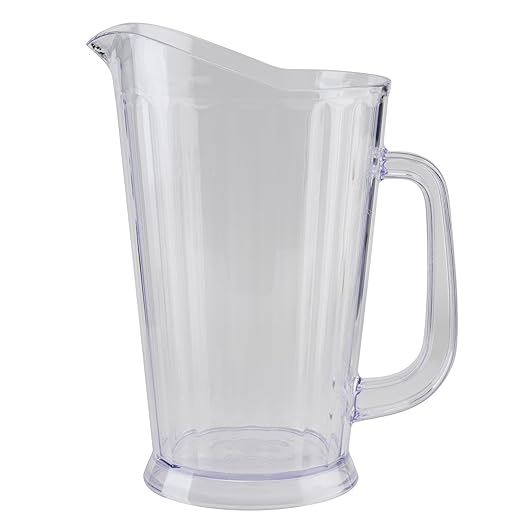 G.E.T. P-1064-1-CL-EC BPA-Free Break-Resistant Plastic Serving Pitcher, 60 Ounce, Clear