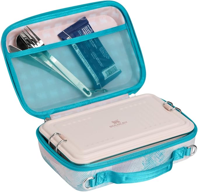 STANLEY All Day Mini Lunch Box | 4.2-quart | EVA Insulated Lunch Bag | Crush Resistant | Adjustable Strap | BPA-Free | Sea Glass Plume