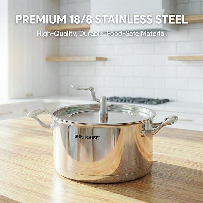 Sunhouse Stockpot (COOKWARE SET, 2-Quart, 3.5-Quart, 7-Quart)