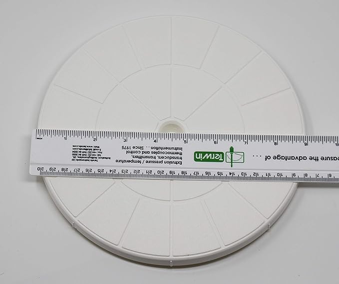 Swimming Pool Skimmer Cover Debris Canister Deck Lid 9 1/8" Inch Skimmer Valve Replacement Lid (White)