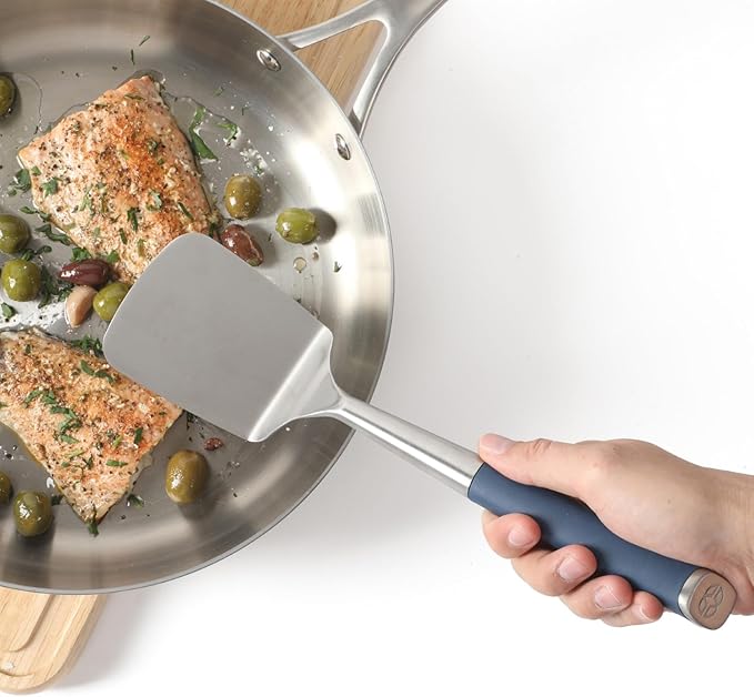 Calphalon Edge Stainless Steel Turner - Navy Blue