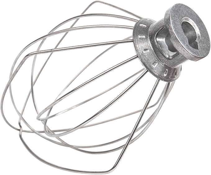 K45WW Wire Whip for KitchenAid Tilt-Head Mixer,6-Wire Whisk Attachment Replacement for K45SS, KSM110 4.5QT/5QT Tilt-Head Stand Mixer, Stainless Steel, Egg Heavy Cream Beater, Cakes Mayonnaise Whisk