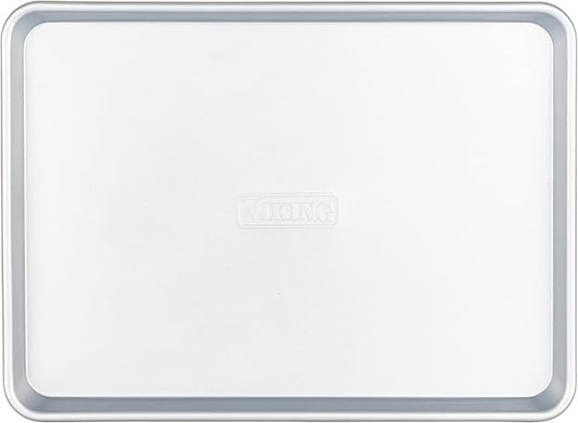Viking Premium 18-Inch Nonstick Baking Sheet Pan, Made without PFAS, Heavy Gauge Aluminized Steel Cookie Sheet with Reinforced Iron Frame, Oven Safe to 475F