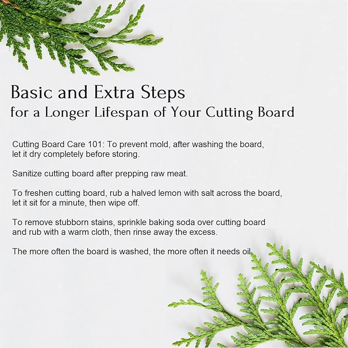 Hinoki Cypress Wood Cutting Board, 19.75" x 12" x1", Reversible Chopping Board, Butcher Board, Serving Board, Solid Single Piece, No Joint, No Glue | Holiday Gift