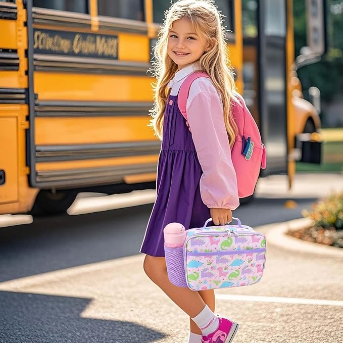 RHCPFOVR Kids Lunch Bag - Insulated Lunch Box for Boys Girls,Washable Lunch Bag and Reusable Toddler Leak-proof Lunchbox for School and Daycare