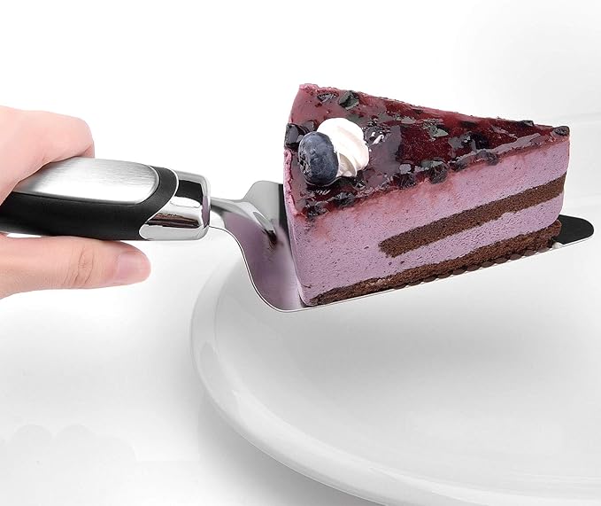 2PCS Flatware Pie Server Stainless Steel Cake Cutter, Pizza/Tart/Dessert Slicer.
