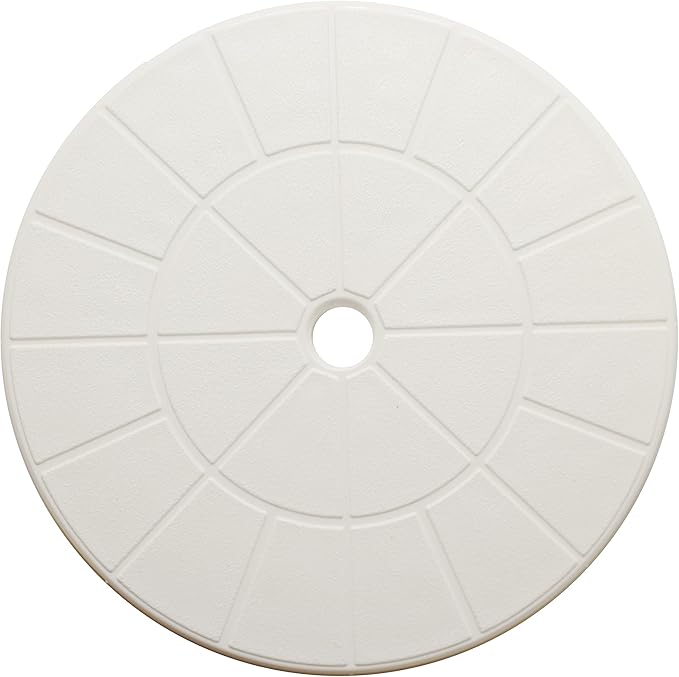 Swimming Pool Skimmer Cover Debris Canister Deck Lid 9 1/8" Inch Skimmer Valve Replacement Lid (White)