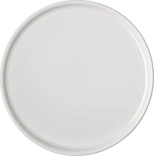 Carlisle FoodService Products Stadia Reusable Plastic Plate Dinner Plate for Home and Restaurant, Melamine, 10.5 Inches, Greige, (Pack of 12)