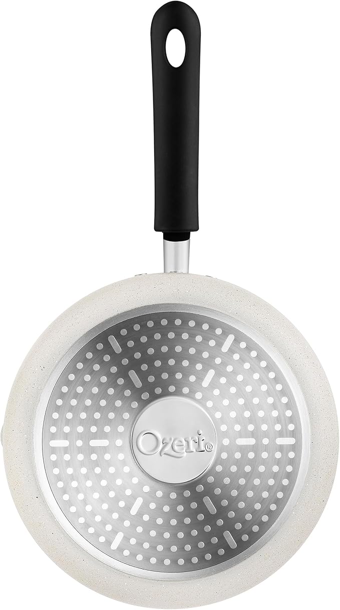 The All-In-One Stone Saucepan and Cooking Pot by Ozeri - 100% APEO, GenX, PFBS, PFOS, PFOA, NMP and NEP-Free German-Made Coating