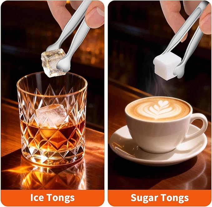 12 PCS Heart-Shaped Small Serving Tongs, 4.3 Inch Mini Sugar Tongs Silver Stainless Steel for Ice Cube, Appetizers, Dessert, Tea Party, Home Kitchen, Coffee Bars, Buffet, Food Grade & Dishwasher Safe