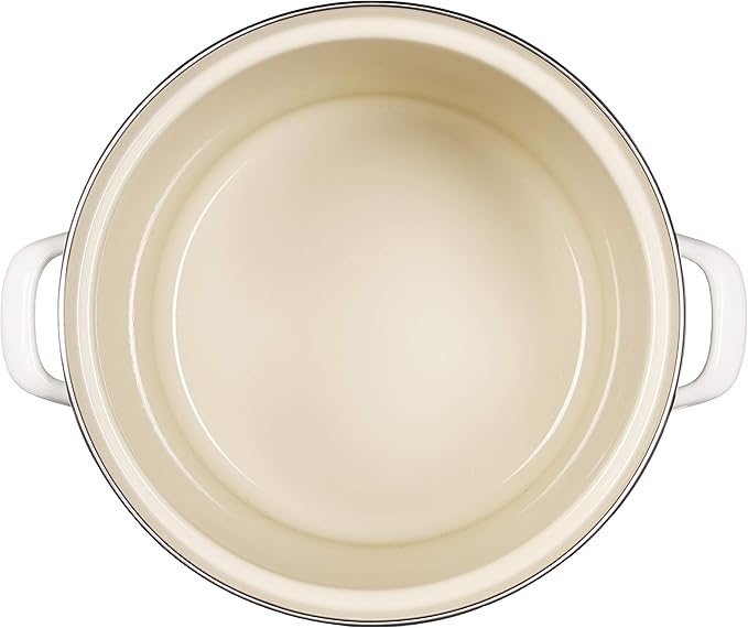 Le Creuset Enamel On Steel Stockpot, 10 qt., White