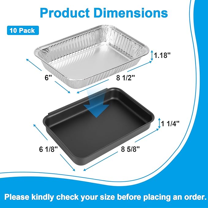 LS'BABQ 93305 83156 Catch Pan Kit for Weber Spirit 200/300, Genesis I & II 200/300 Series, 7515 Grill Grease Tray with 10 Pack 6415 Disposable Aluminum Foil Drip Pan Liners Replacement Parts