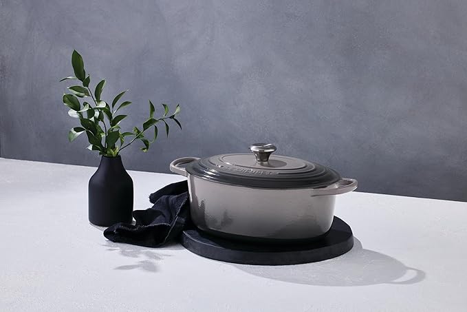 Le Creuset Enameled Cast Iron Signature Oval Dutch Oven, 5 qt, Oyster