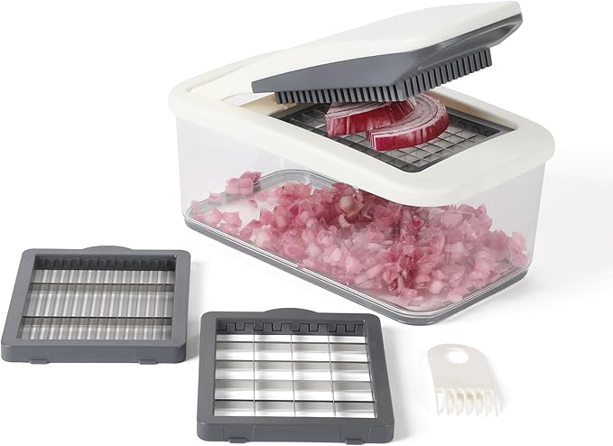 Calphalon Aero 5 in 1 Vegetable Chopper and Dicer, Food Chopper with Container
