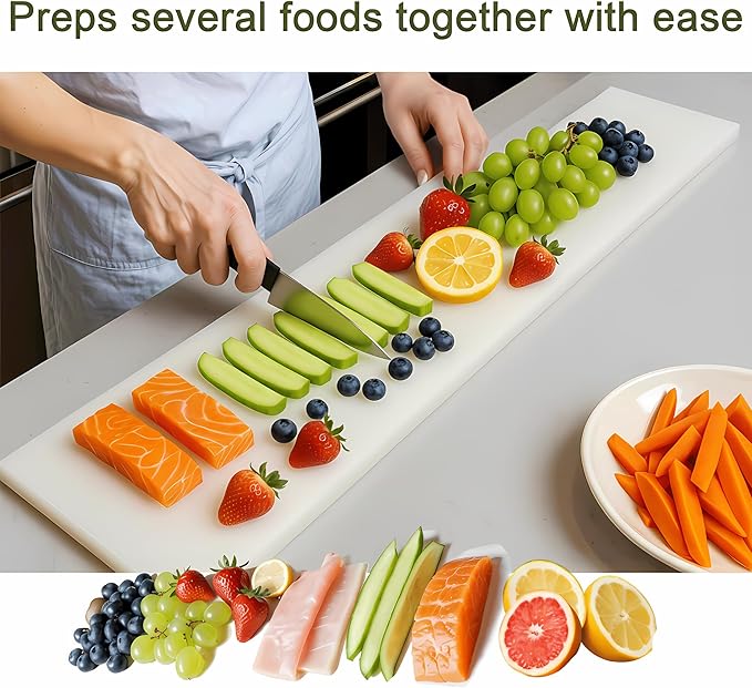 Commercial Cutting Board 810338, Plastic Poly Kitchen Board Dishwasher Safe, Compatible Replacement for 810338, Heavy Duty Food Prep Surface for Restaurant Use (60 x 11.75 x 0.6 inch)