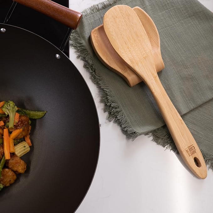 Joyce Chen All-Purpose Burnished Bamboo Spatula, 13-Inch