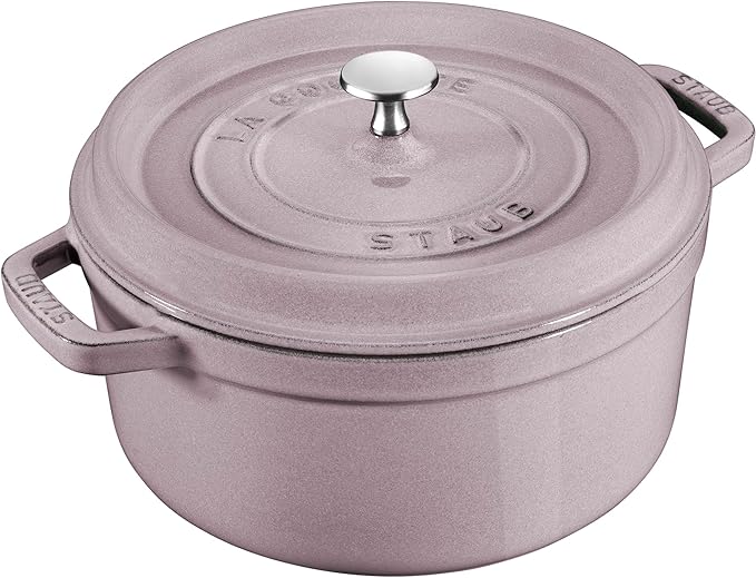 STAUB Cast Iron 5.5-qt Round Cocotte - Lilac