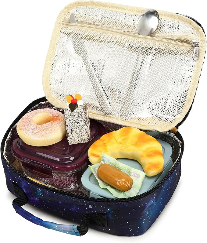 LEDAOU Lunch Box Kids Insulated Lunch Bag Boys Girls Toddler Reusable Lunchbox for School Picnic Hiking