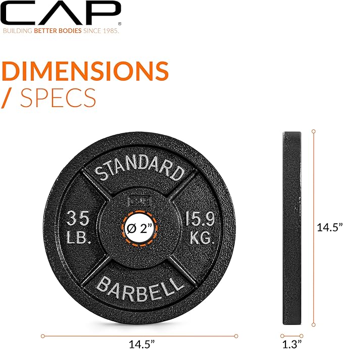 CAP Barbell 2-Inch Olympic Weight Plate | Multiple Options