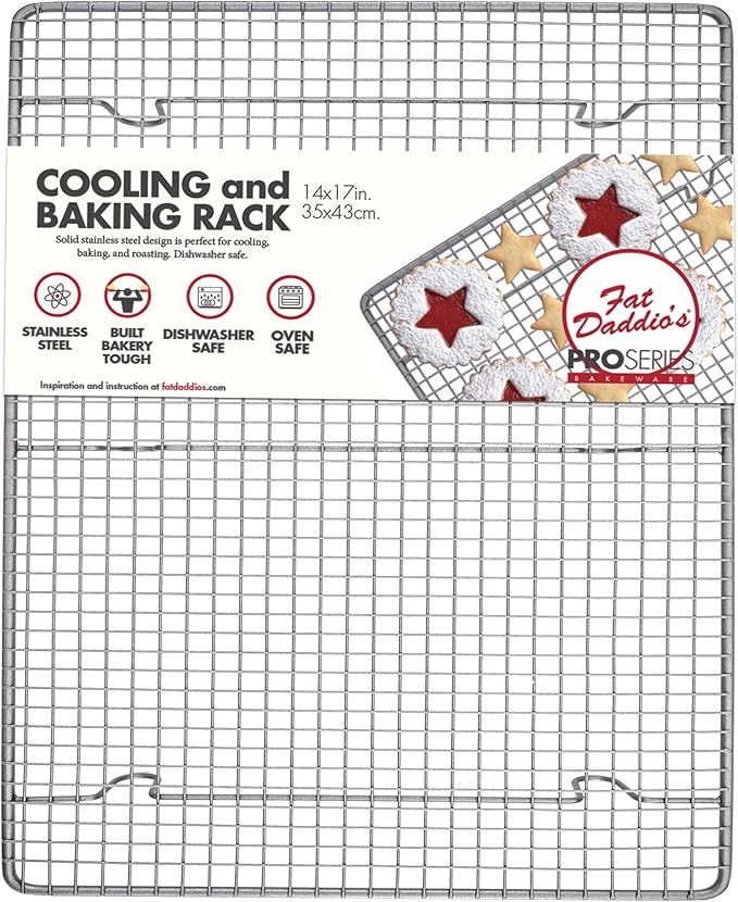 Fat Daddio's CR-1417 Stainless Steel Cooling & Baking Rack, 14 x 17 Inch
