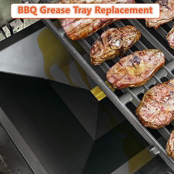 Genesis II Grease Tray with Catch Pan for Weber Genesis II 300 Series Grill (2017 and Newer), Genesis II E-310 II E315 Drip Pan Replace Weber 66036 Genesis 2 Grease Tray, 18.1" L x 13.34" W x 3.87" H