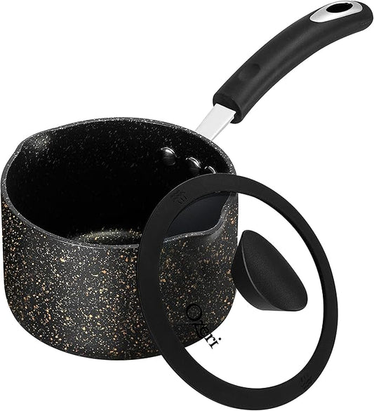 The All-In-One Stone Saucepan and Cooking Pot by Ozeri - 100% APEO, GenX, PFBS, PFOS, PFOA, NMP and NEP-Free German-Made Coating