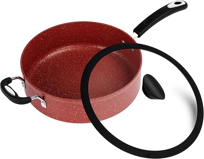 The All-In-One Stone Sauce Pan by Ozeri - 100% APEO, GenX, PFBS, PFOS, PFOA, NMP and NEP-Free German-Made Coating
