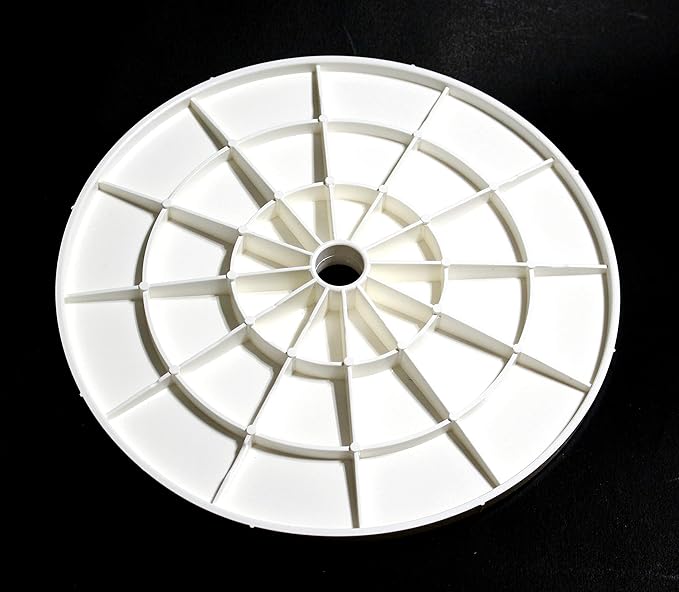 Swimming Pool Skimmer Cover Debris Canister Deck Lid 9 1/8" Inch Skimmer Valve Replacement Lid (White)