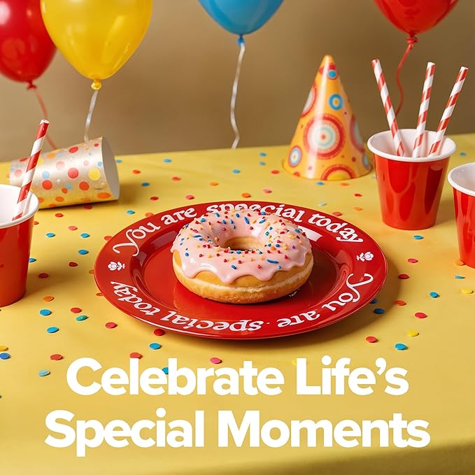 "You Are Special Today" Red Plate – Original Waechtersbach – Celebration Dish – Iconic Gift for Birthdays, Mother's Day & Milestones – German Ceramic Tradition – Dishwasher Safe, Incl. Gift Box