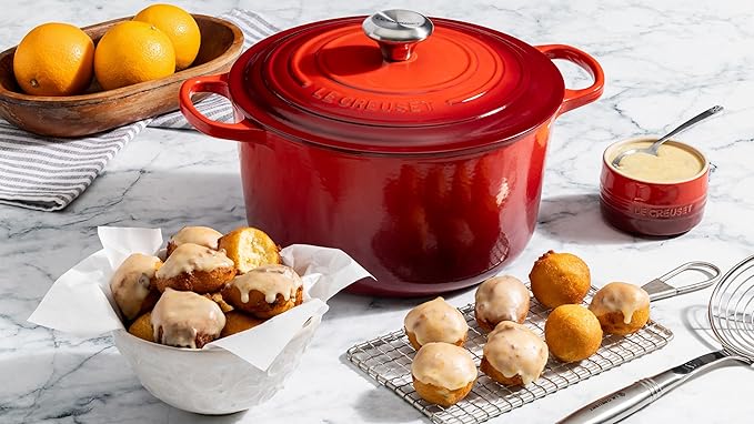 Le Creuset Enameled Cast Iron Signature Deep Round Oven, 6.5 qt., Olive