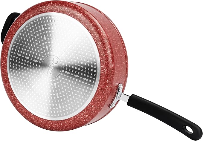 The All-In-One Stone Sauce Pan by Ozeri - 100% APEO, GenX, PFBS, PFOS, PFOA, NMP and NEP-Free German-Made Coating