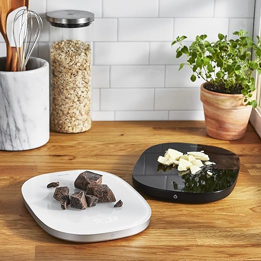 ZWILLING Enfinigy Digital Kitchen Food Scale, Max Weight 22lbs, Grams & Ounces, .1-gram Accuracy, White
