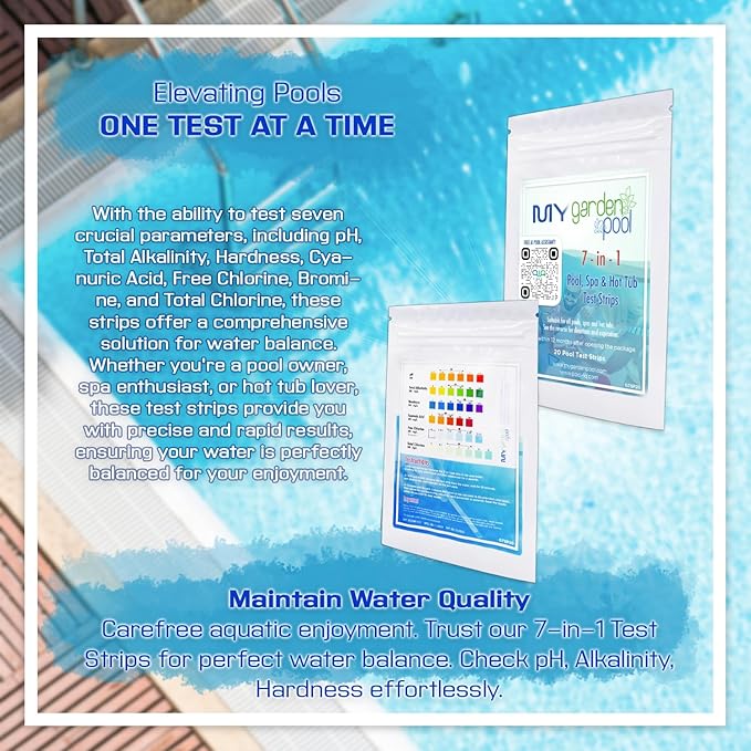GLB Filter Cleanse 2lb (71006A) 12-Pack with My Garden Pool 7-in-1 Test Strips & 2 Skimmer Socks – Professional Powder Formula for Filter Care