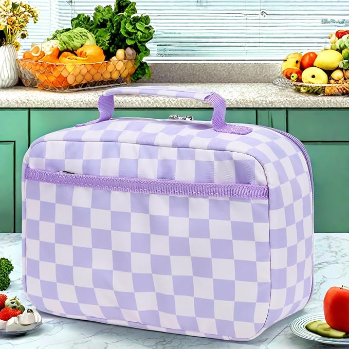 LEDAOU Lunch Bag Kids Insulated Lunch Box Girls Boys Insulated Reusable Lunch Bag for School Picnic Hiking Work